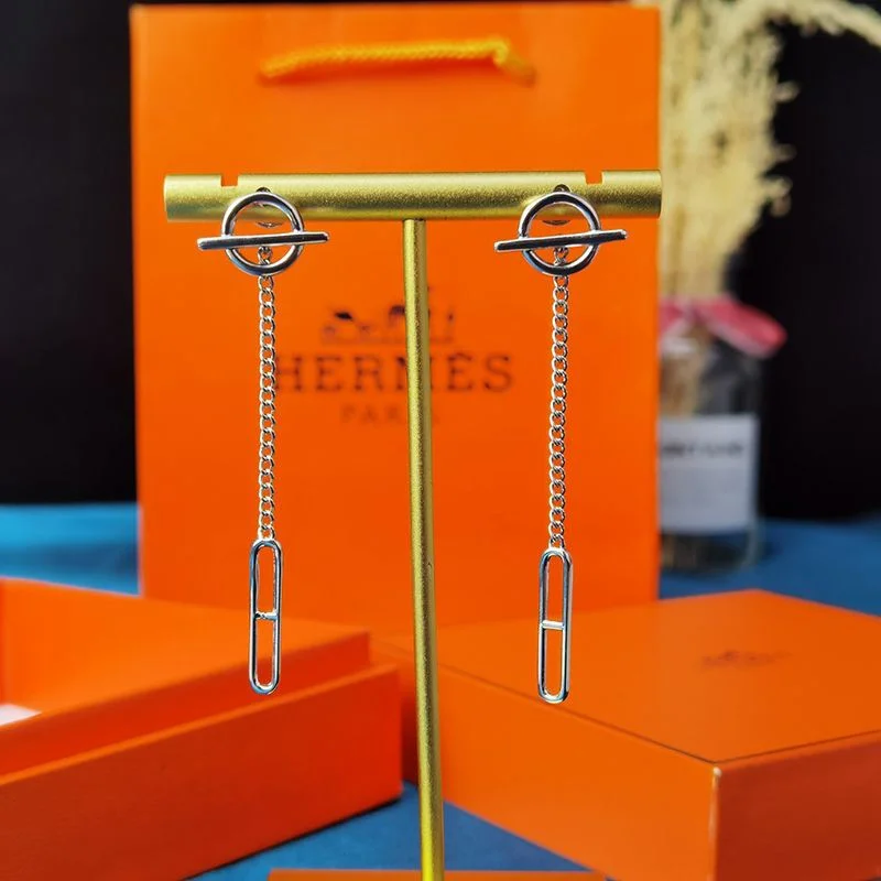 エルメス ファランドール コピー 18K ローズゴールドピアス 3色 H219592B00